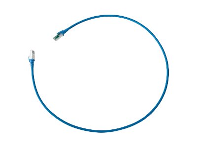 Crestron DigitalMedia Ultra DM-CBL-ULTRA-PC-50 - Patch cable - RJ-45 (M) to RJ-45 (M) - 15 m - SFTP - CAT 6a - IEEE 802.3an/IEEE 802.3af/IEEE 802.3at - halogen-free, snagless, stranded - blue - for DM Lite HD-TX-4KZ-101, HD-TX-4KZ-111, HD-TX-4KZ-201, HD-TX-4KZ-211, DMPS Lite HD-RX-4K-210