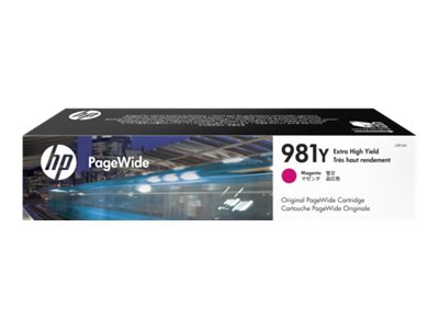 HP 981Y - 185 ml - Extra High Yield - magenta - original - PageWide - ink cartridge - for PageWide Enterprise Color MFP 586, PageWide Managed Color E55650