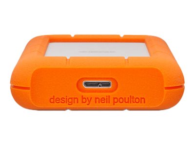 LaCie Rugged Mini - Hard drive - 4 TB - external (portable) - USB 3.0 - 5400 rpm - 256-bit AES - with Seagate Rescue Data Recovery
