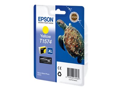 Epson T1574 - 25.9 ml - yellow - original - blister - ink cartridge - for Stylus Photo R3000