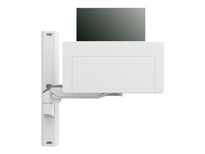 Ergotron CareFit Combo System - Mounting kit (articulating arm, keyboard tray, wall mount base, track mount adapter, track mount bracket, wall track 34\", wall track covers) - modular - for LCD display / PC equipment - aluminium, plastic - white - screen size: up to 27\" - wall-mountable