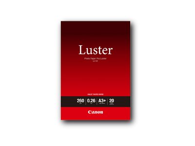 Canon Photo Paper Pro Luster LU-101 - Luster - 260 micron - A3 plus (329 x 423 mm) - 260 g/m² - 20 sheet(s) photo paper - for PIXMA PRO-1, PRO-10, PRO-100