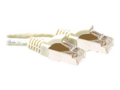 ACT - Patch cable - RJ-45 (M) - RJ-45 (M) - 50 cm - screened shielded twisted pair (SSTP) - CAT 6a - snagless - ivory, RAL 1015