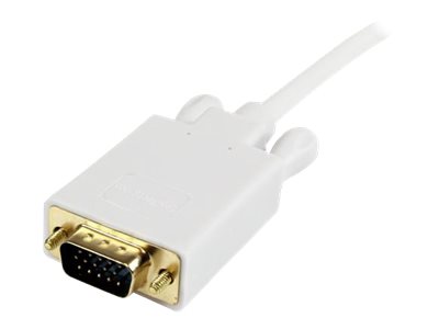 StarTech.com 3ft Mini DisplayPort to VGA Adapter Cable mDP to VGA - White - Video converter - VGA - DisplayPort - white