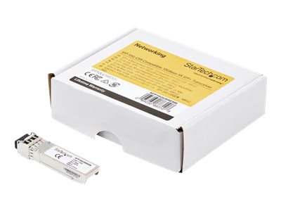 StarTech.com Dell EMC SFP-10G-USR Compatible SFP+ Module, 10GBASE-SR, 10GbE Multimode Fiber MMF Optic Transceiver, 10GE Gigabit Ethernet SFP+, LC Connector, 150m, 850nm, DDM, 10Gbps SFP+ - Lifetime Warranty (SFP10GUSREMS) - SFP+ transceiver module (equivalent to: Dell EMC SFP-10G-USR) - 10 GigE - 10GBase-SR - LC multi-mode - up to 150 m - 850 nm