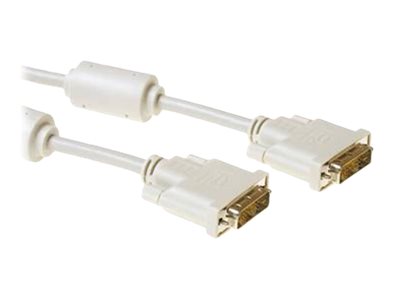 Intronics - Videokabel - enkele verbinding - DVI-D male naar DVI-D male - 1.8 m - ivoor