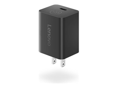 Lenovo Nano - Power adapter - GaN - 65 watt (USB-C) - black - Europe