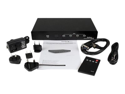 4 Port VGA Video Audio Switch with RS232