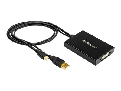 StarTech.com Mini DisplayPort to Dual-Link DVI Adapter - USB Powered - Dual Link Connectivity - Black - DVI Active Display Converter (MDP2DVID2) - Video converter - Mini DisplayPort - DVI - black