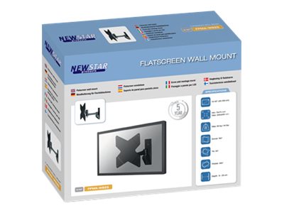 Neomounts FPMA-W825 - Bracket - full-motion - for LCD display - black - screen size: 10\"-40\" - wall-mountable