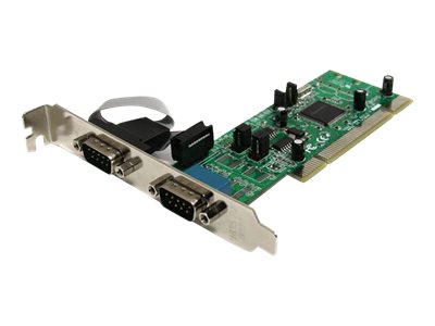 StarTech.com 2 Port PCI RS422/485 Serial Adapter Card with 161050 UART - Serial adapter - PCI-X - RS-422/485 x 2 - PCI2S4851050 - Serial adapter - PCI-X - RS-422/485 x 2