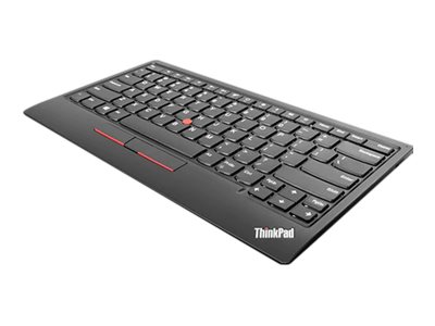 Lenovo ThinkPad TrackPoint Keyboard II - Keyboard - with Trackpoint - wireless - 2.4 GHz, Bluetooth 5.0 - Belgium - key switch: Scissor-Key - pure black