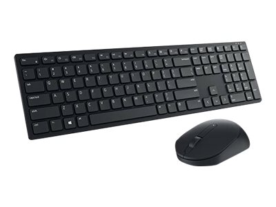 Dell Pro KM5221W - Keyboard and mouse set - wireless - 2.4 GHz - QWERTY - US International - black