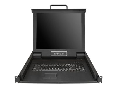 StarTech.com Rackmount KVM Console, Single Port VGA KVM with 17\" LCD Monitor for Server Rack, Fully Featured Universal 1U LCD KVM Drawer with Cables & Hardware, USB Support, 50,000 MTBF - LCD KVM Concole Drawer (RKCONS1701) - KVM console with KVM switch - 1 ports - USB - 17\" - rack-mountable - 1280 x 1024 @ 60 Hz - 250 cd/m² - 1000:1 - 5 ms - VGA - black - 1U