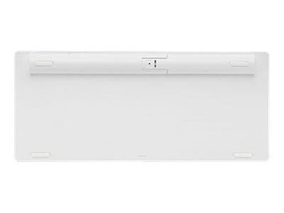 Kensington Multi-Device Dual Wireless Compact Keyboard - Keyboard - wireless - 2.4 GHz, Bluetooth 3.0, Bluetooth 5.0 - UK - silver