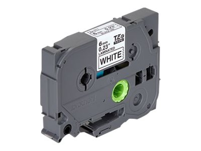 Brother TZe-211 - Standard adhesive - black on white - Roll (0.6 cm x 8 m) 1 cassette(s) laminated tape - for Brother PT-D210, D600, H110, P-Touch PT-1005, 1880, E310, E800, P-Touch Cube Plus PT-P710