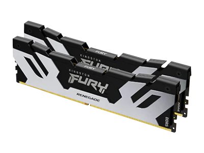 Kingston FURY Renegade Silver - DDR5 - kit - 32 GB: 2 x 16 GB - DIMM 288-pin - 6400 MHz / PC5-51200 - CL32 - 1.4 V - unbuffered - on-die ECC
