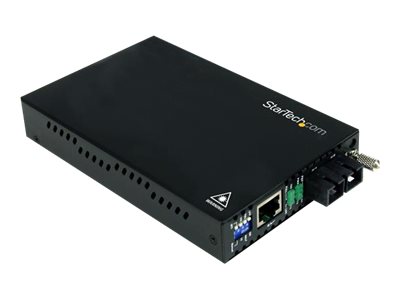 StarTech.com 10/100 Mbps Multi Mode Fiber Media Converter SC - Up to 1.2 miles/2km (ET90110SC2) - Fibre media converter - 100Mb LAN - 100Base-FX - RJ-45 / SC multi-mode - up to 2 km - 1310 nm - for P/N: ETCHS2U, SVA12M2NEUA, SVA12M5NA