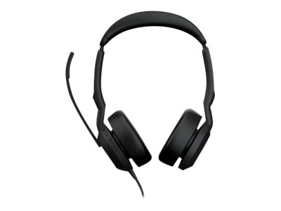 Jabra Evolve2 50 UC Stereo - Headset - on-ear - wired - active noise cancelling - USB-C, USB-A - black - UC certified