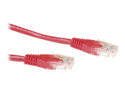 ACT - Patch cable - RJ-45 (M) - RJ-45 (M) - 50 cm - UTP - CAT 6a - red, RAL 3031