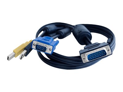 KVM LINK KABEL VGA/USB 1.8M. 1 stk