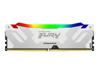 Kingston FURY Renegade RGB - DDR5 - module - 16 GB - DIMM 288-pin - 7200 MHz / PC5-57600 - CL38 - 1.45 V - on-die ECC - white