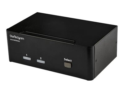 StarTech.com 2-Port DisplayPort KVM Switch - Dual-Monitor - 4K 60 - with Audio & USB Peripheral Support - DP 1.2 - USB Hub (SV231DPDDUA2) - KVM / audio / USB switch - 2 x KVM / audio / USB - 1 local user - desktop - AC 120/230 V / DC 12 V - for P/N: SVA12M2NEUA, SVA12M5NA