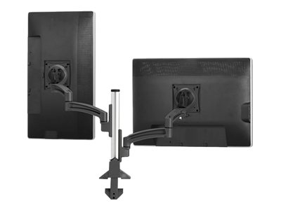 Chief Kontour Articulating Colum Dual Monitor Desk Mount - For Displays 10-32\" - Black - Mounting kit (desk mount, column, 2 articulating arms) - for 2 LCD displays - aluminium - black - screen size: 10\"-30\" - desk-mountable