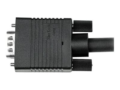 StarTech.com 3m Coax High Resolution Monitor VGA Video Cable HD15 M/M - VGA cable - HD-15 (VGA) (M) to HD-15 (VGA) (M) - 3 m - molded, thumbscrews - black