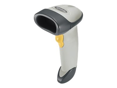 Symbol LS2208 1D laser barcode scanner white USB cable + hands free stand