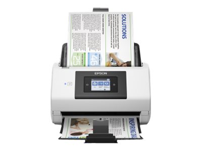 Epson WorkForce DS-780N - Document scanner - Duplex - A4/Legal - 600 dpi x 600 dpi - up to 45 ppm (mono) / up to 45 ppm (colour) - ADF (100 sheets) - up to 5000 scans per day - USB 3.0, Gigabit LAN