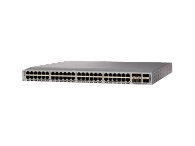Cisco Nexus 92348GC-X - Switch - L3 - Managed - 48 x 10/100/1000 + 4 x 1/10/25 Gigabit SFP28 + 2 x 40/100 Gigabit QSFP28 - rack-mountable - remanufactured
