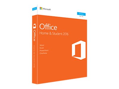 Microsoft Office Home and Student 2016  - Box pack - 1 PC -  32/64-bit - medialess - Win - German - Europe