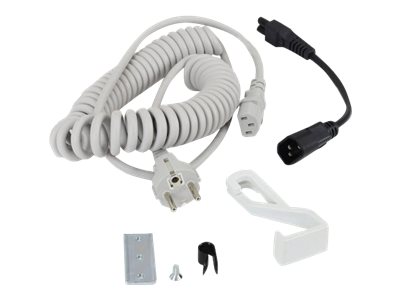 Ergotron Coiled Extension Cord Accessory Kit - Power cable kit - 2.4 m - coiled - grey - Saudi Arabia, Europe