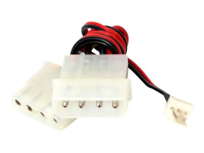 StarTech.com 12in Fan Adapter - TX3 to 2x LP4 Power Y Splitter Cable (CPUFANADAPT) - Power splitter - 4 PIN internal power (M) to 4 PIN internal power, 3 PIN internal power - 15.2 cm - for P/N: FAN370PRO, FAN7X10TX3, FANBOX2, FANDURONTB, FANP1003LD,