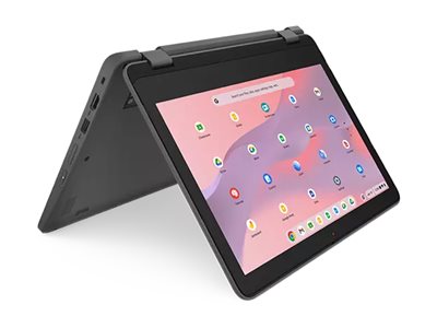 Lenovo 300e Yoga Chromebook Gen 4 82W2 - Flip design - Kompanio 520 - Chrome OS - Mali-G52 2EE MC2 - 4 GB RAM - 32 GB eMMC - 11.6" IPS touchscreen 1366 x 768 (HD) - Wi-Fi 6 - graphite grey - kbd: Belgium