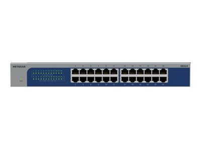 NETGEAR GS524v3 - Switch - 24 x 10/100/1000 - rack-mountable, wall-mountable