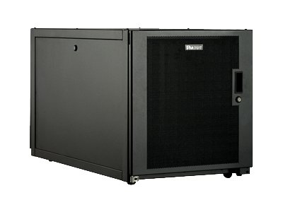 Panduit Enterprise cabinet - Rack cabinet - black - 12U