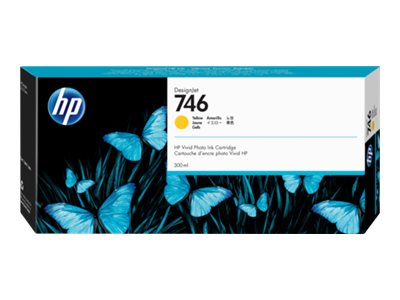 HP 746 - 300 ml - yellow - original - DesignJet - ink cartridge - for DesignJet Z6, Z6dr, Z9+, Z9+dr
