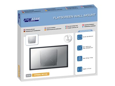 Neomounts FPMA-W110 - Bracket - fixed - for LCD display - silver - screen size: 10\"-40\" - wall-mountable