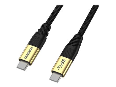 OtterBox - USB cable - 24 pin USB-C (M) to 24 pin USB-C (M) - USB 3.2 - 5 A - 1.8 m - USB Power Delivery (5A, 100W)