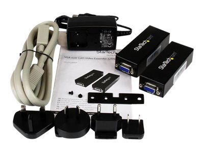 StarTech.com VGA Over CAT5 Extender 250 ft (80m) 1 Local and 1 Remote Unit - VGA Video Over Ethernet Extender Kit (ST121UTPEP) - Video extender - over CAT 5 - up to 80 m - for P/N: SVA12M2NEUA, SVA12M5NA