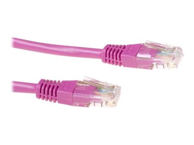 ACT CAT6 U/UTP patchkabel roze 10 m
