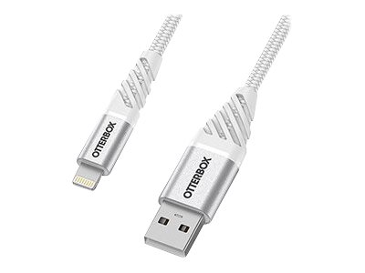 OtterBox Premium - Lightning cable - USB male to Lightning male - 1 m - cloud white