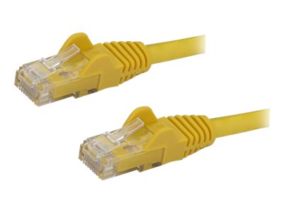 StarTech.com 50cm CAT6 Ethernet Cable, 10 Gigabit Snagless RJ45 650MHz 100W PoE Patch Cord, CAT 6 10GbE UTP Network Cable w/Strain Relief, Yellow, Fluke Tested/Wiring is UL Certified/TIA - Category 6 - 24AWG (N6PATC50CMYL) - Network cable - RJ-45 (M) to RJ-45 (M) - 50 cm - UTP - CAT 6 - snagless, stranded - yellow