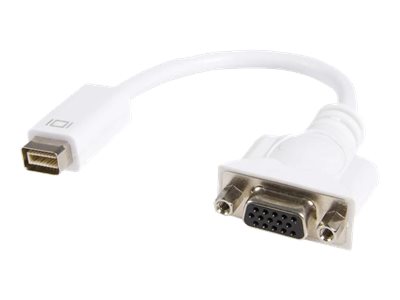 StarTech.com Mini DVI to VGA Video Cable Adapter for Macbooks and iMacs - Video adapter - mini-DVI (M) to HD-15 (VGA) (F) - 7.9 in - white - MDVIVGAMF - Video adapter - mini-DVI (M) to HD-15 (VGA) (F) - 20 cm - white