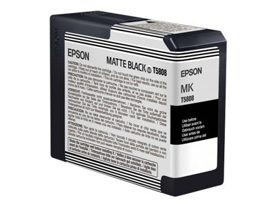 Epson T5808 - 80 ml - matte black - original - ink cartridge - for Stylus Pro 3800
