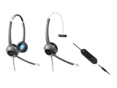 Cisco 522 Wired Dual - Headset - on-ear - wired - 3.5 mm jack