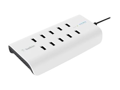 Belkin ROCKSTAR - Charging station - 120 Watt - 10 output connectors (10 x 4 pin USB Type A)
