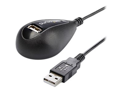 StarTech.com 5ft Desktop USB Extension Cable - A Male to A Female - 5 ft USB A to A Extension Cable - 5ft USB 2.0 Extension cord (USBEXTAA5DSK) - USB extension cable - USB (M) to USB (F) - 1.5 m - black - for P/N: MSDREADU2OTG, USB56KEM3, USB56KEMH2, UUSBOTG
